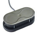 Bloc prises EIGHT affleurant 1 prise + USB — chrome noir — photographie produit MSAFRANCE réf. 034CN