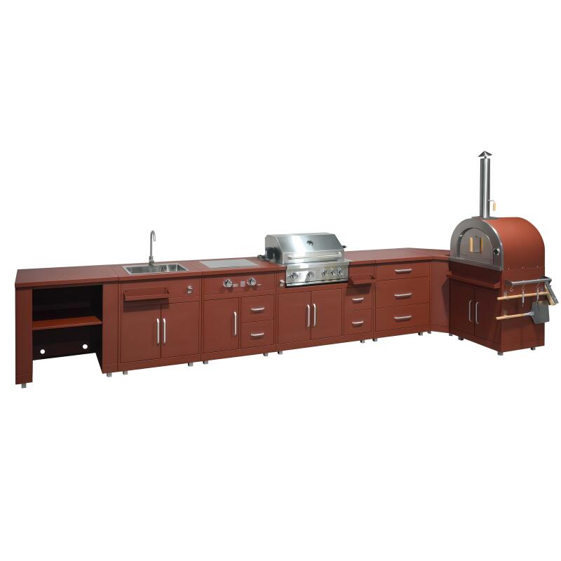 Cuisine extérieure MEMPHIS 7 modules – vue supplémentaire